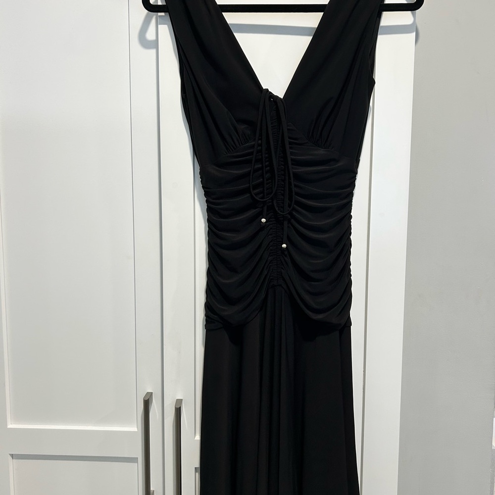 White House Black Market Backless Black Dress